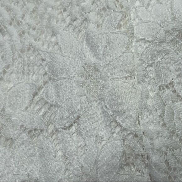 Saints & Secrets New Dress Romantic Floral Lace Ruffles White Straps Summer  L - Picture 7 of 8